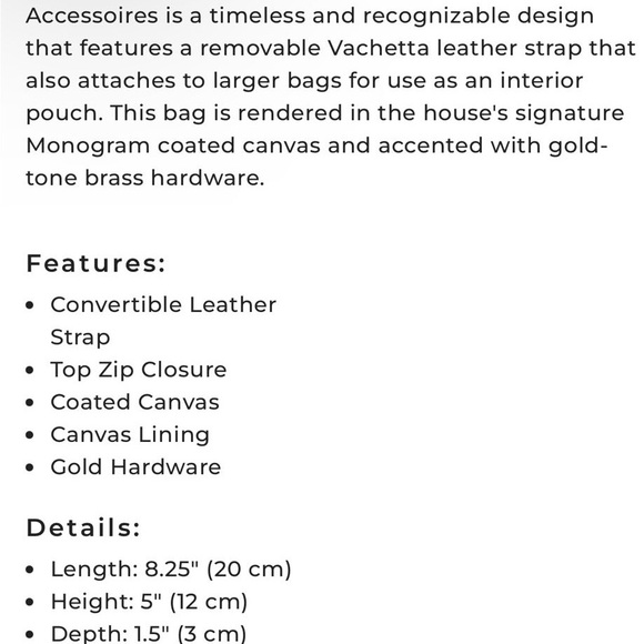 LOUIS VUITTON Monogram Canvas Pochette Accessories - Picture 11 of 11